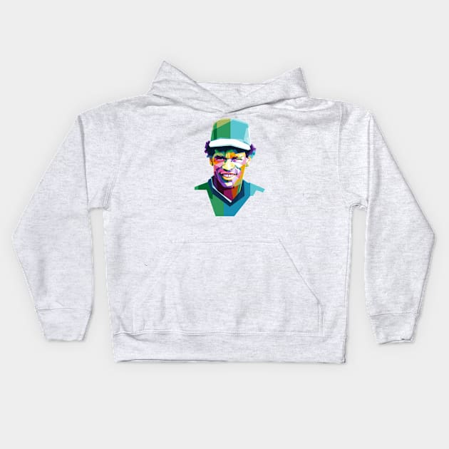 Man of steal Kids Hoodie by Alkahfsmart